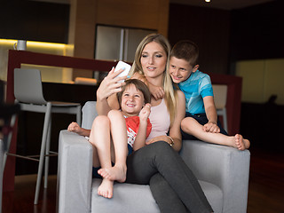 Image showing Family having fun at home