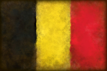 Image showing flag of belgium