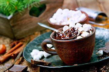 Image showing chocolate with marshmallow