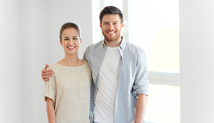 Image showing happy couple at new home