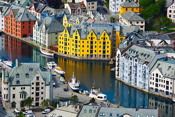 Image showing City of Alesund Norway