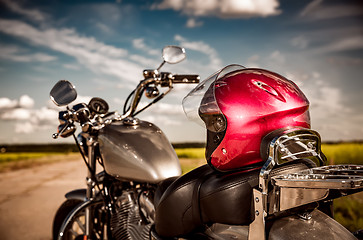 Image showing Motorcycle on the road