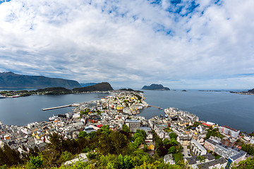 Image showing City of Alesund Norway