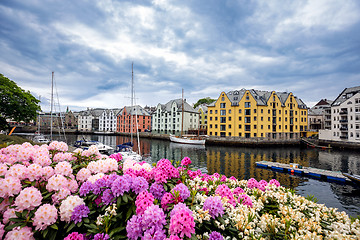 Image showing City of Alesund Norway