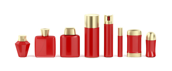 Image showing Set of cosmetic products