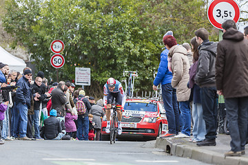 Image showing The Cyclist Lars Ytting Bak - Paris-Nice 2016 