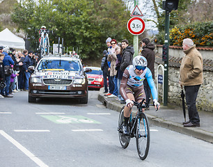 Image showing The Cyclist Cyril Gautier - Paris-Nice 2016