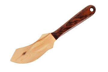 Image showing Wooden knife on white