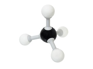 Image showing Methane molecule on white