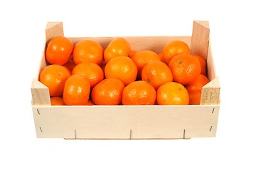 Image showing Oranges in a box