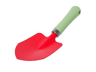 Image showing Garden trowel on white