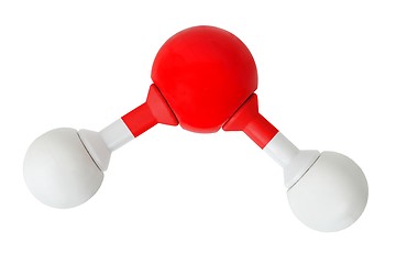 Image showing Water  molecule on white