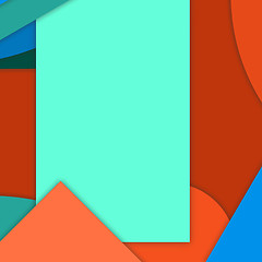 Image showing modern layered flat shapes background