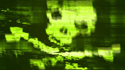 Image showing an abstract pirate scull at the pc screen