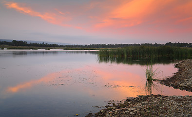 Image showing Tranquil scene Boorooberongal Lake Penrith