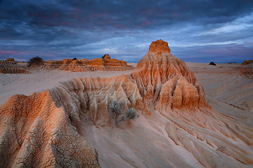 Image showing Desert sculpted rocks in the outback