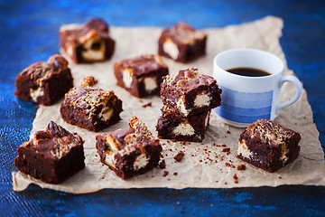 Image showing halva brownie with tahini