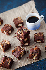 Image showing halva brownie with tahini