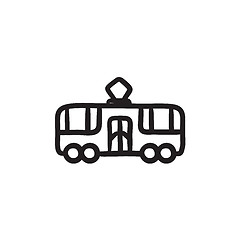 Image showing Tram sketch icon.