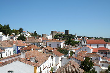 Image showing House roof in Obidos