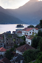 Image showing Perast Bay of Kotor Montenegro