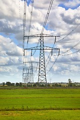 Image showing Electric power lines