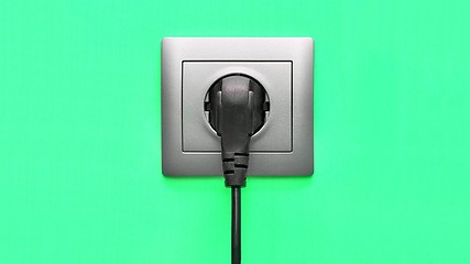 Image showing Electric Socket Closeup