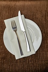 Image showing Cutlery on a teble