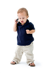 Image showing Baby with phone