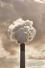 Image showing Smoking power plant