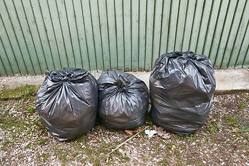 Image showing Bags of rubbish