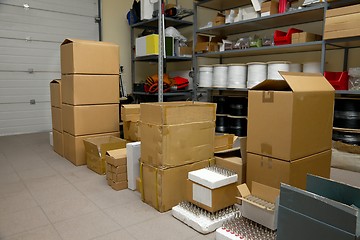 Image showing Warehouse with equipment storage
