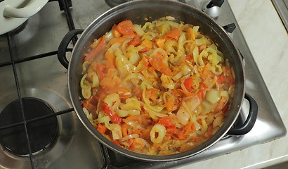 Image showing Cooking Vegetable Lecho