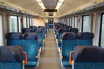 Image showing Passenger Train interior