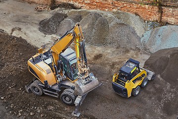 Image showing Construction site machinery