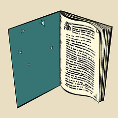 Image showing The book is an open window in a dream