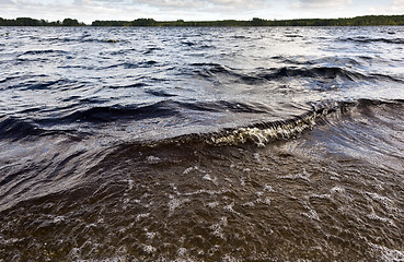 Image showing Landscape with a lake and a forest. Sweden