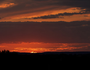 Image showing Sunset sky