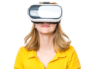 Image showing Woman with VR glasses