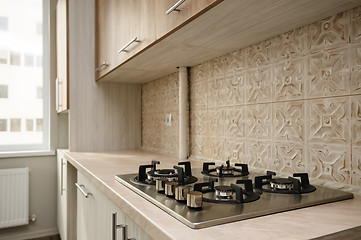 Image showing Modern beige kitchen