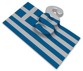 Image showing paragraph symbol and greek flag