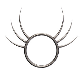 Image showing metal ring with prickles