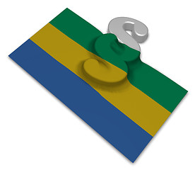 Image showing flag of gabon and paragraph symbol