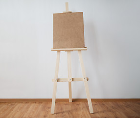 Image showing wooden easel at art studio