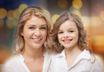 Image showing happy mother and little daughter portrait