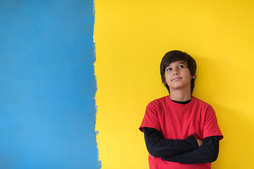 Image showing Portrait of a happy young boy