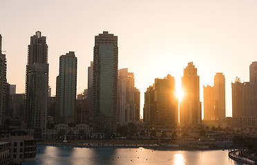 Image showing musical fountain in Dubai