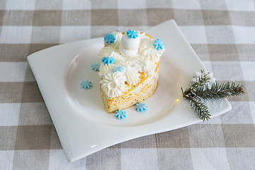 Image showing Xmas cookie on table