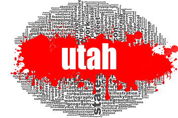 Image showing Utah word cloud design