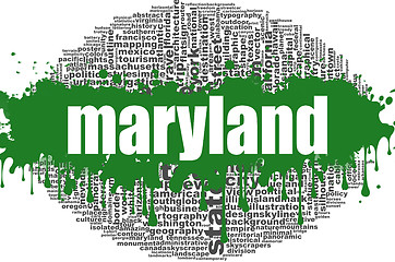 Image showing Maryland word cloud design